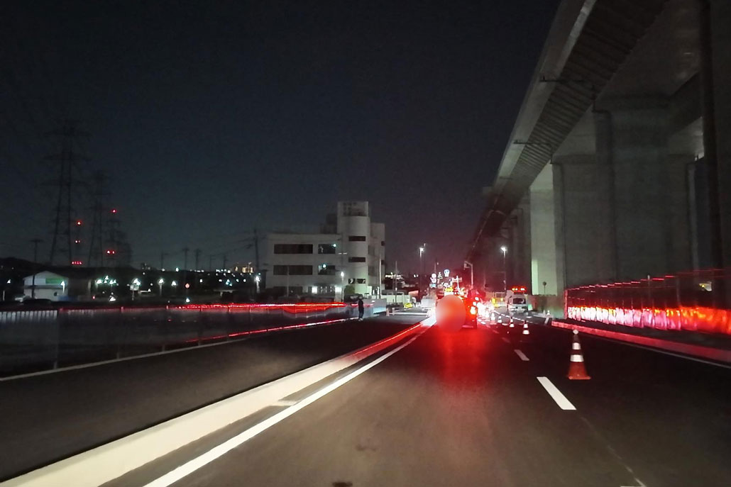 国道２４号線や城陽橋が交通切替！　南側道路の画像