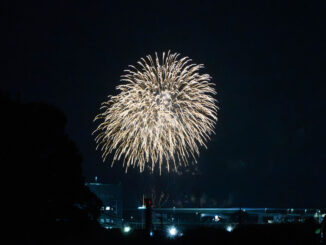 上津屋エリアから見えた打上花火の画像