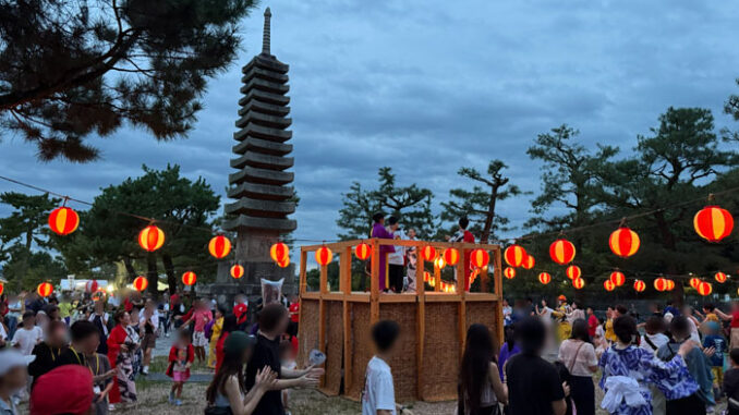 夕涼み盆踊　盆踊り画像
