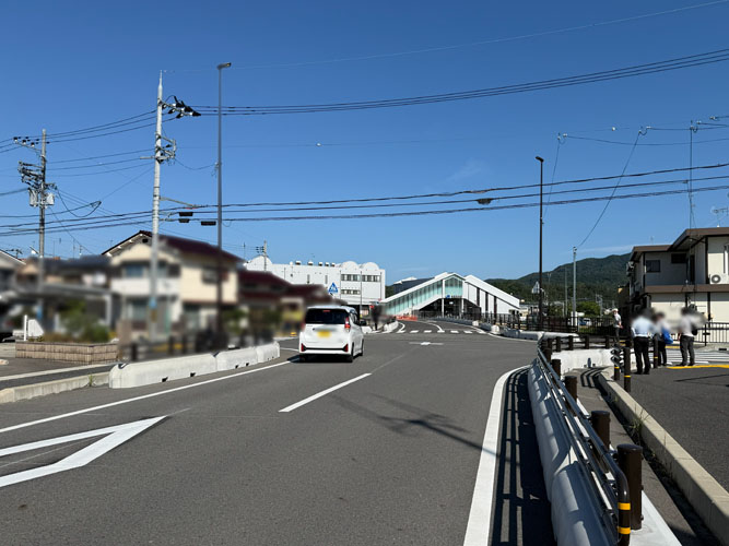 都市計画道路「新青谷線」のJR「青谷」駅前部分　開通後の画像