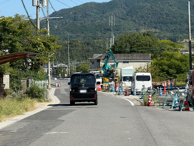 都市計画道路「新青谷線」　一部未開通箇所の画像