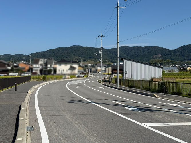 国道２４号線　から入ったところの画像
